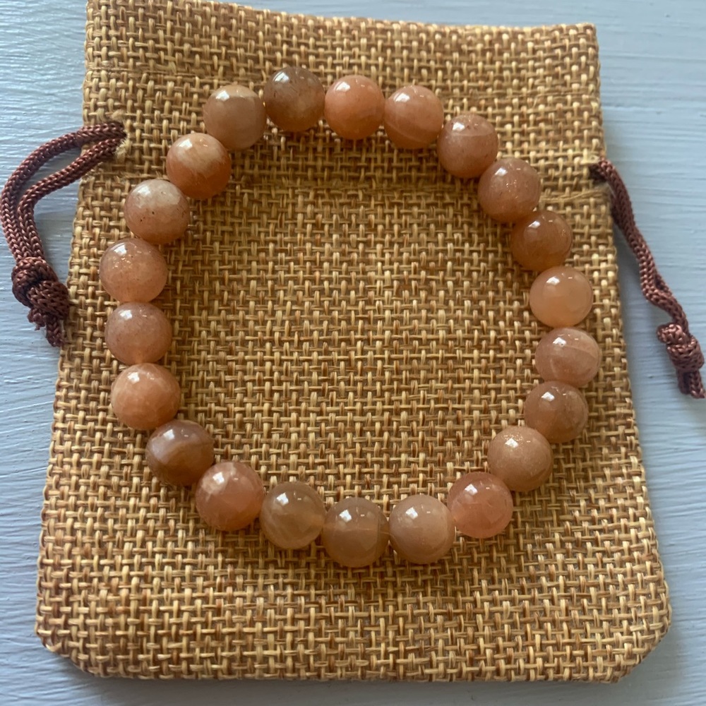 BrandNew Sunstone Adjustable Bracelet Sunstone Bracelet Sunstone Jewelry
